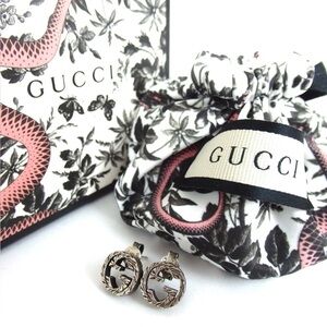 GUCCI Interlocking GG Silver Ag925 Stud Earrings 😍